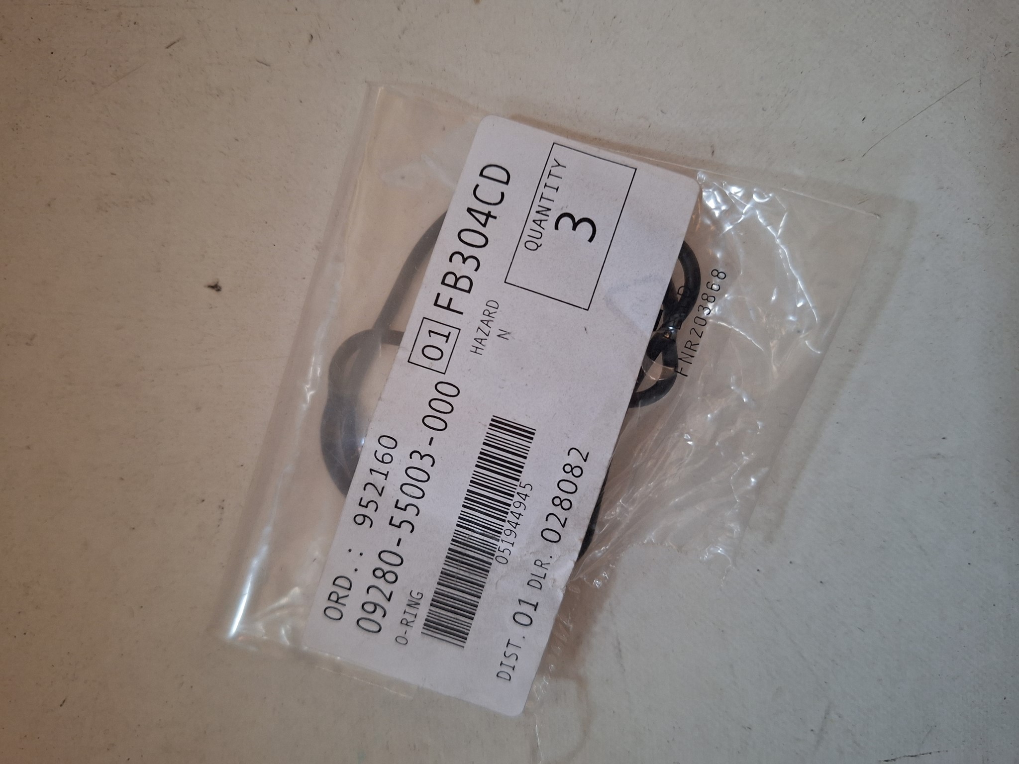 Bild von SUZUKI  ORING  09280-55003